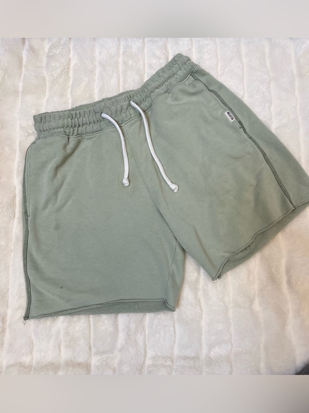 Hollister Women's Small Casual Drawstring Shorts Loungewear Relaxed Pin Holes